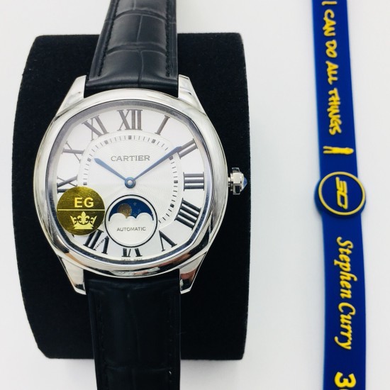 Cartier-Drive De Cartier Moonphase 40mm SS/LE White Dial EGF MY9015