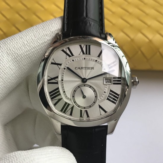 Cartier-Drive De Cartier WSNM0004 40mm SS/LE White Dial A8F Automatic