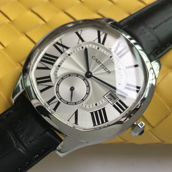 Cartier-Drive De Cartier WSNM0004 40mm SS/LE White Dial A8F Automatic