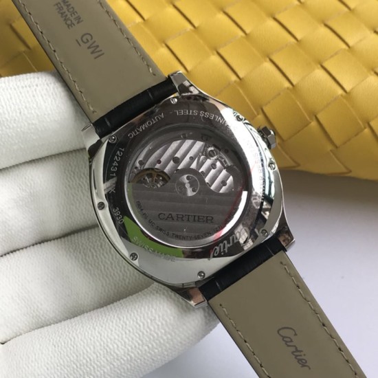 Cartier-Drive De Cartier WSNM0004 40mm SS/LE White Dial A8F Automatic