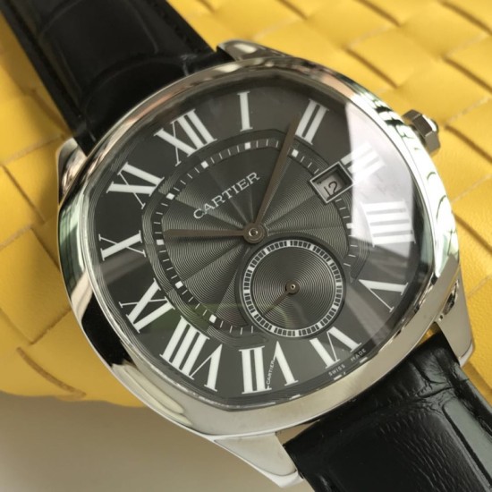 Cartier-Drive De Cartier WSNM0004 40mm SS/LE Black Dial A8F Automatic