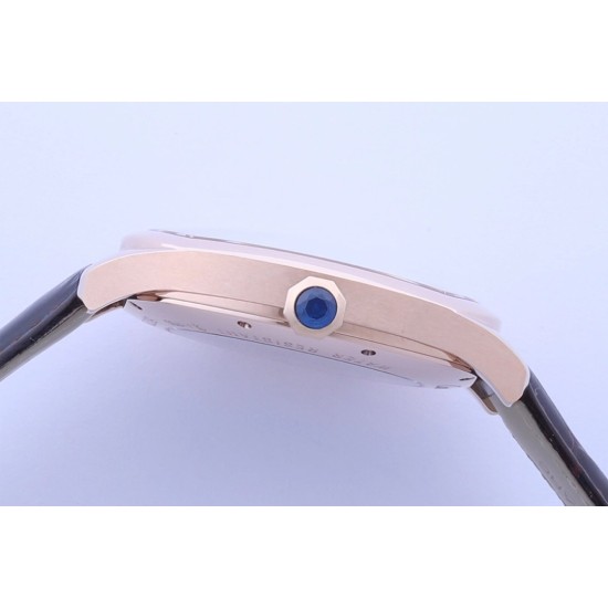 Cartier-Drive De Cartier 41mm Tourbillon RG/LE White Dial BBRF Tourbillon