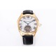 Cartier-Drive De Cartier 40mm YG/LE White Textured Dial BLSF Tourb
