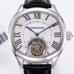 Cartier-Drive De Cartier 40mm SS/LE White Textured Dial BLSF Tourb