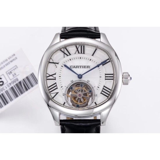 Cartier-Drive De Cartier 40mm SS/LE White Textured Dial BLSF Tourb