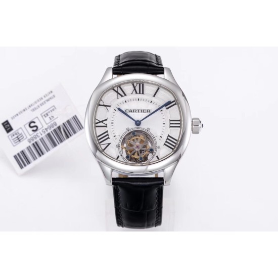 Cartier-Drive De Cartier 40mm SS/LE White Textured Dial BLSF Tourb