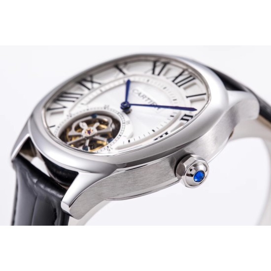 Cartier-Drive De Cartier 40mm SS/LE White Textured Dial BLSF Tourb