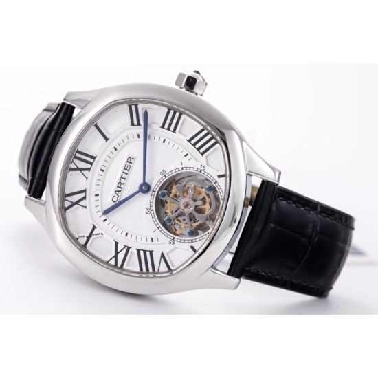 Cartier-Drive De Cartier 40mm SS/LE White Textured Dial BLSF Tourb