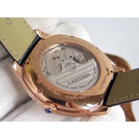 Cartier-Drive De Cartier WSNM0004 40mm RG/LE Black Dial GSF Automatic