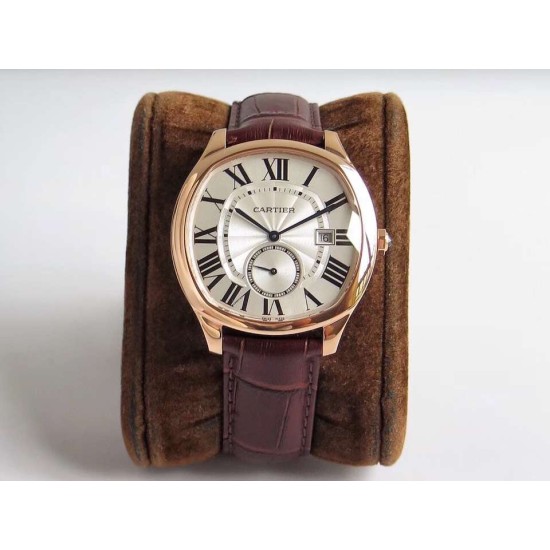 Cartier-Drive De Cartier WSNM0004 40mm RG/LE White Dial GSF Automatic