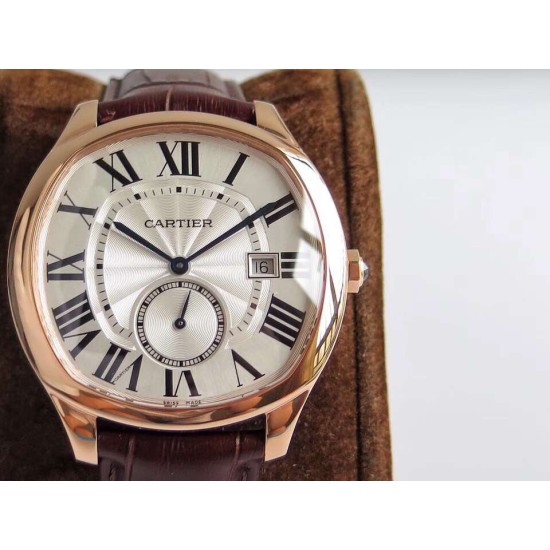 Cartier-Drive De Cartier WSNM0004 40mm RG/LE White Dial GSF Automatic