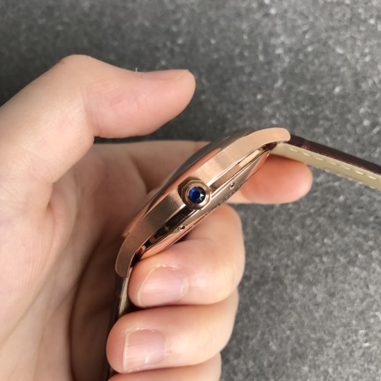 Cartier-Drive De Cartier WSNM0004 40mm RG/LE White Dial GSF Automatic