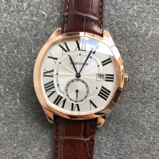 Cartier-Drive De Cartier WSNM0004 40mm RG/LE White Dial GSF Automatic