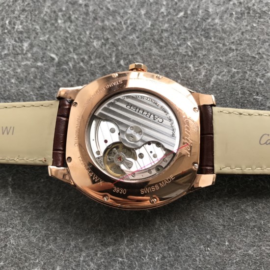 Cartier-Drive De Cartier WSNM0004 40mm RG/LE White Dial GSF Automatic