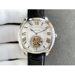 Cartier-Drive De Cartier 41mm Tourbillon SS/LE White Tourbillon