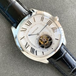 Cartier-Drive De Cartier 41mm Tourbillon SS/LE White Tourbillon