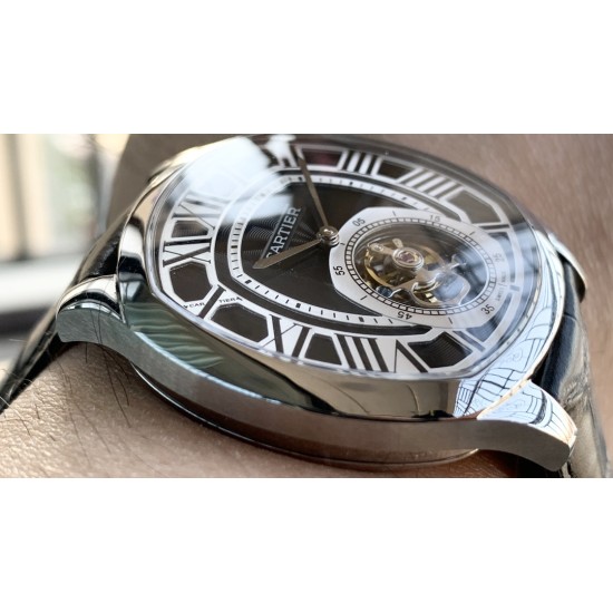 Cartier-Drive De Cartier 41mm Tourbillon SS/LE Grey Tourbillon