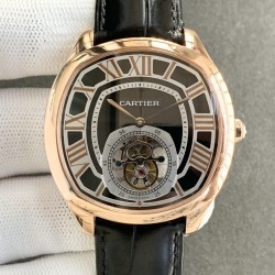 Cartier-Drive De Cartier 41mm Tourbillon RG/LE Black Tourbillon