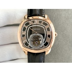 Cartier-Drive De Cartier 41mm Tourbillon RG/LE Black Tourbillon