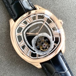 Cartier-Drive De Cartier 41mm Tourbillon RG/LE Black Tourbillon