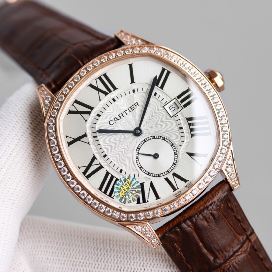 Cartier-Drive De Cartier 40mm Diam SS/LE White Dial JHF Automatic