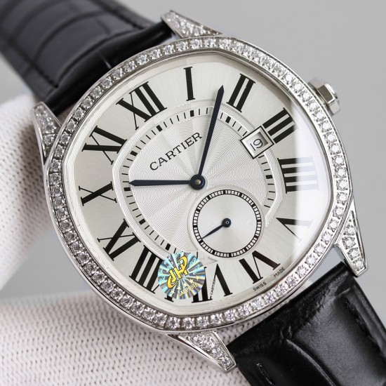 Cartier-Drive De Cartier 40mm Diam SS/LE White Dial JHF Automatic