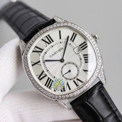 Cartier-Drive De Cartier 40mm Diam SS/LE White Dial JHF Automatic