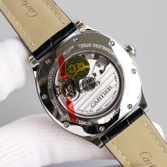 Cartier-Drive De Cartier 40mm Diam SS/LE White Dial JHF Automatic