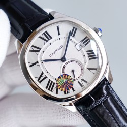 Cartier-Drive De Cartier WSNM0004 40mm SS/LE White Dial LZF Automatic