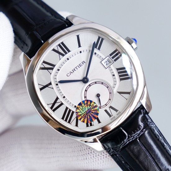 Cartier-Drive De Cartier WSNM0004 40mm SS/LE White Dial LZF Automatic
