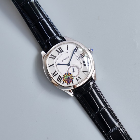 Cartier-Drive De Cartier WSNM0004 40mm SS/LE White Dial LZF Automatic