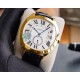 Cartier-Drive De Cartier 40mm YG/LE White Dial TWF Automatic