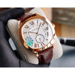 Cartier-Drive De Cartier 40mm RG/LE White Dial TWF Automatic