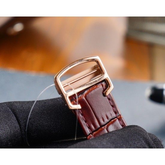 Cartier-Drive De Cartier 40mm RG/LE White Dial TWF Automatic