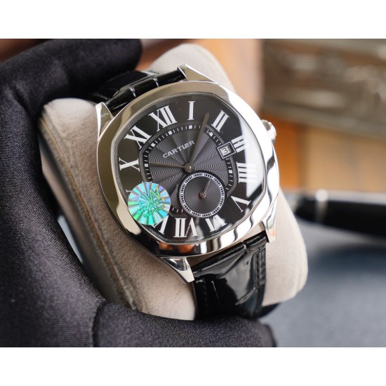 Cartier-Drive De Cartier 40mm SS/LE Grey Dial TWF Automatic