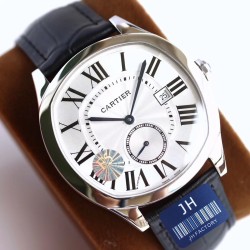 Cartier-Drive De Cartier 41mm SS/LE White Dial F5F Automatic