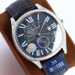 Cartier-Drive De Cartier 41mm Diam SS/LE Blue Dial F5F Automatic