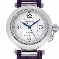 Cartier-Pasha Ladies 35mm SS/LE White/Num BVF 9039