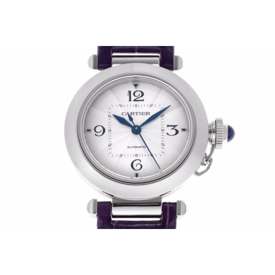 Cartier-Pasha Ladies 35mm SS/LE White/Num BVF 9039