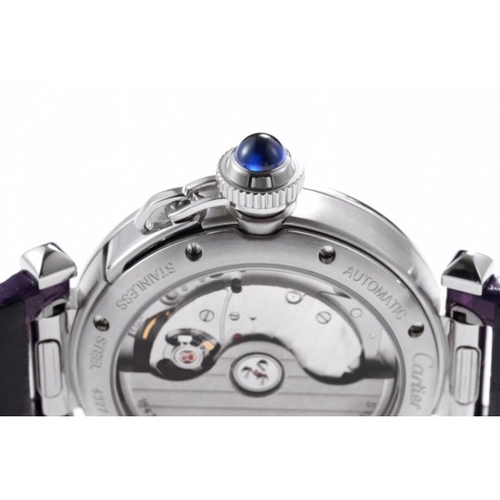 Cartier-Pasha Ladies 35mm SS/LE White/Num BVF 9039