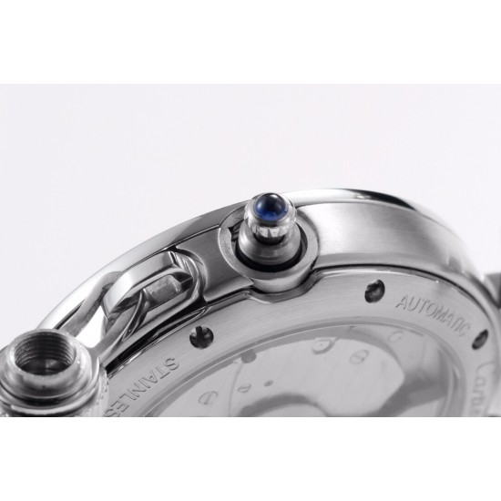 Cartier-Pasha Ladies 35mm SS/LE White/Num BVF 9039