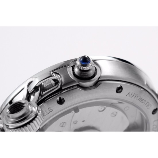 Cartier-Pasha Ladies 35mm SS/LE White/Num Red BVF 9039