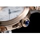 Cartier-Pasha Ladies 35.5mm RG/RG White/Num/Dia BVF Automatic