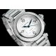 Cartier-Pasha Ladies 35mm SS/SS White/Num/Dia BVF Automatic