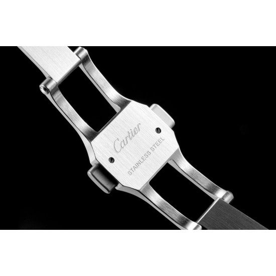 Cartier-Pasha Ladies 35mm SS/SS White/Num/Dia BVF Automatic