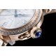 Cartier-Pasha Ladies 35mm RG/RG White/Num Diam BVF Automatic