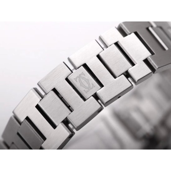 Cartier-Pasha Ladies 35mm SS/SS White/Num V9F A2892