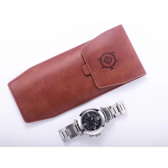 Cartier-Pasha Ladies 35mm SS/SS Black/Num V9F A2892