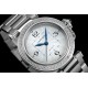 Cartier-Pasha Ladies 35mm Diam SS/SS White/Num KDY Original 9015 Movement