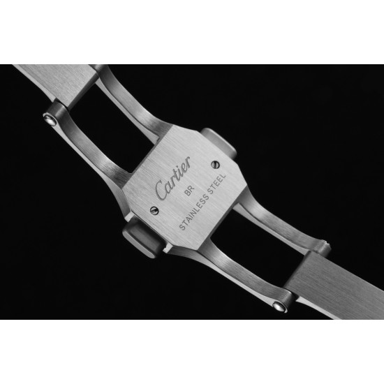 Cartier-Pasha Ladies 35mm Diam SS/SS White/Num KDY Original 9015 Movement